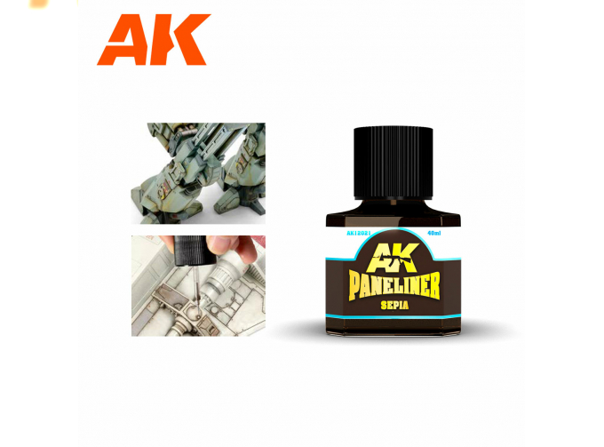 Проливка сепия для выделения панелей и деталей / Sepia Paneliner, 40 ml