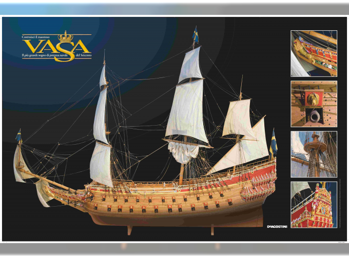 Сборная модель корабля Васа. Корабль шведского короля