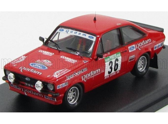 FORD Escort Rs 2000 №36 Gr.1 2nd Rally Portugal (1985) P.l.Faria - A.Manuel, Red
