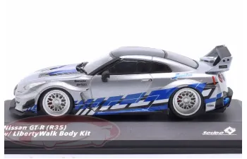 NISSAN Skyline GT-R (R34) Liberty Walk Body Kit (2020), silver / blue