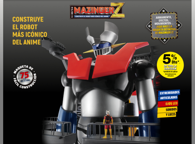 Сборная модель Боевой робот из анимэ Mazinger Z (высота 75 см)