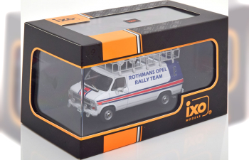 CHEVROLET G-Serie техничка "Rothmans Opel Rally Team" с багажником и колесами на крыше 1983