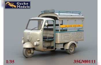 Сборная модель трехколесное маршрутное такси 60–70-х годов в Сайгоне / 60'~70's Saigon Shuttle Motor-Tricycle