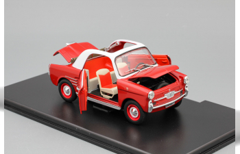 Autobianchi Bianchina Transformabile (1958), red / white