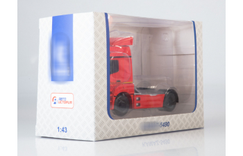 Камский грузовик 5490 седельный тягач, красный