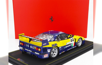 FERRARI F40 Gte 3.5l Turbo V8 Team Ennea Srl Igol N44 24h Le Mans (1996) L.Della Noce - A.Olofsson - C.Rosenblad, Yellow Blue