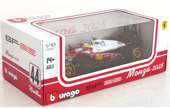 FERRARI F1 Sf-25 Team Scuderia Ferrari Hp N 44 Monza Italy Gp 2025 Lewis Hamilton - Niki Lauda 50th Anniversary World Champion, Red White