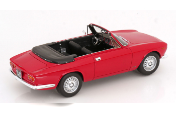 ALFA ROMEO Giulia 1600 Gtc Cabriolet Open (1964) – Interior Black, Rosso Alfa - Red