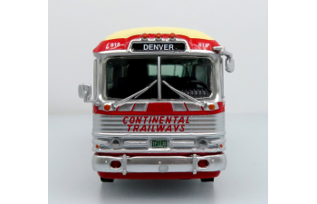 GM PD4104 Coach Continental Trailways (1959), silver/red