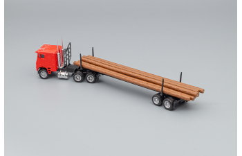 FREIGHTLINER COE Tractor / Timber Carrier, red