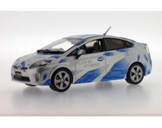 TOYOTA Prius II Plug In version (2010), white with blue