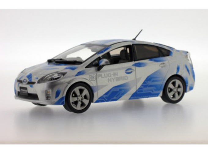 TOYOTA Prius II Plug In version (2010), white with blue