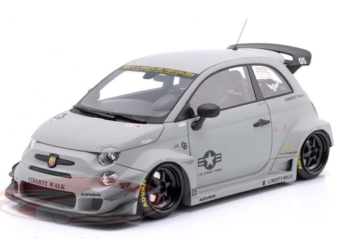 FIAT Abarth 595 LB-Works X Abas Works Fighters (2024), grey