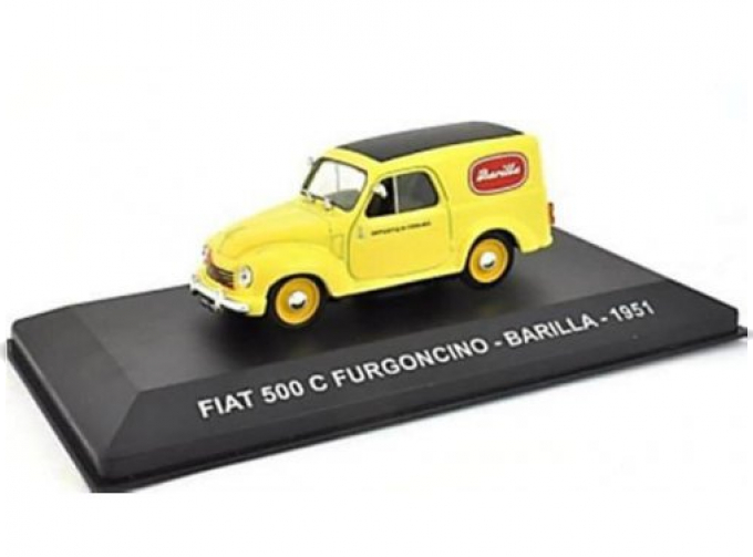 FIAT 500 C Furgoncino "BARILLA" (1951), yellow