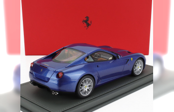 FERRARI 599 Gtb Fiorano (2006) - Manual Gear Box - Cambio Manuale - Con Vetrina - With Showcase, Blu Mirabeau - Blue Met