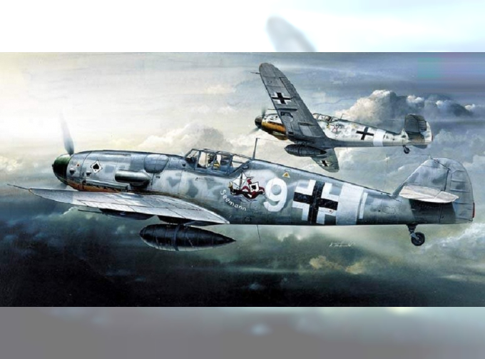 Сборная модель Самолет MESSERSCHMITT BF-109G