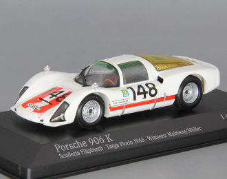 PORSCHE 906 K Scuderia Filipinetti Targa Florio Winners: Mairesse / Muller (1966), white