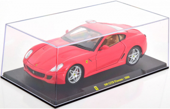 FERRARI 599 Gtb Fiorano (2006) - Con Vetrina - With Showcase, Red