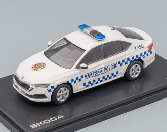 SKODA Octavia Iv Mestska Policie (2020), White Blue