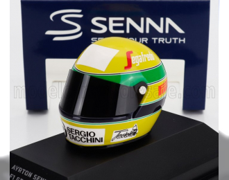 BELL HELMET F1 Casco Helmet Tg183b Hart №19 Brazilian Gp (1984) Ayrton Senna, Yellow Green