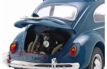 VOLKSWAGEN Beetle с багажником на крыше (1963), синий
