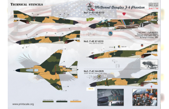 NEW F-4 Phantom II in Viet Nam war Wet decal