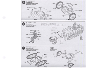 Сборная модель Kettenkraftrad w/Cart&Goliath