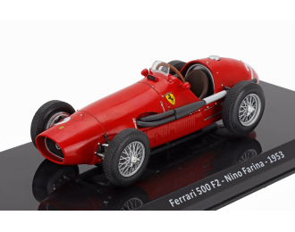 FERRARI F1 500 F2 Scuderia Ferrari №2 Season (1953) Giuseppe (nino) Farina - Con Vetrina - With Showcase, Red