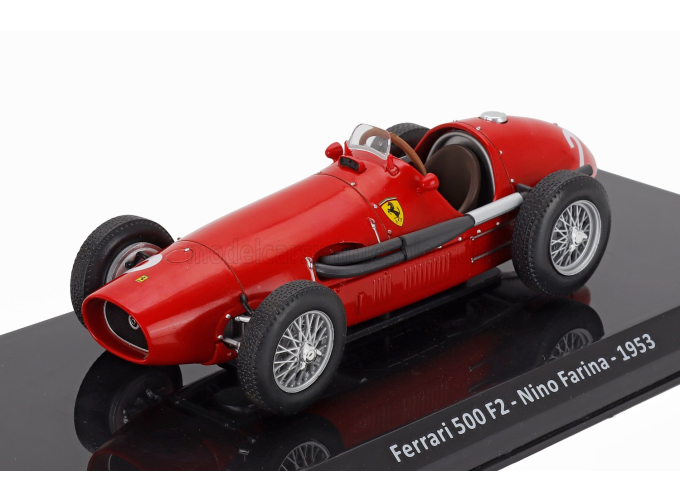 FERRARI F1 500 F2 Scuderia Ferrari №2 Season (1953) Giuseppe (nino) Farina - Con Vetrina - With Showcase, Red