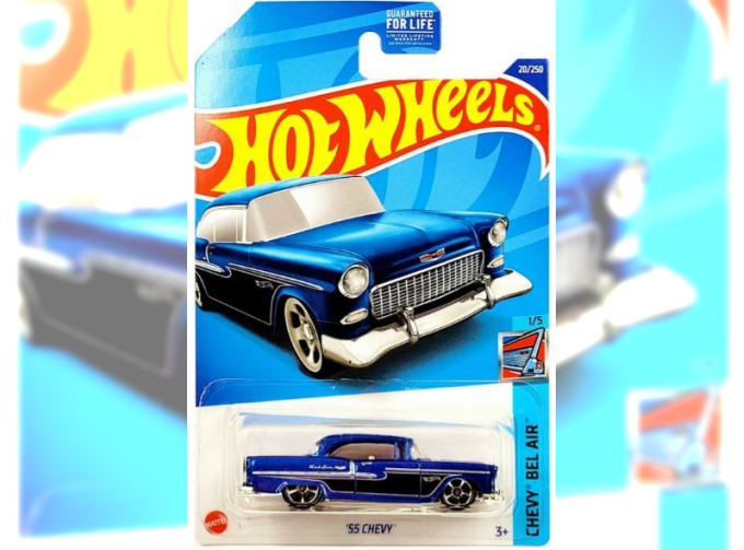 CHEVROLET Bel Air (1955), blue / black