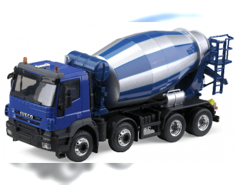 IVECO Trakker 8x4 Toupie Beton, blue