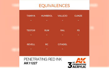 Краска акриловая 3rd Generation Penetrating Red INK 17ml