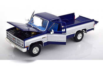 GMC K-2500 Sierra Grande Wideside (1984), blue metallic /silver