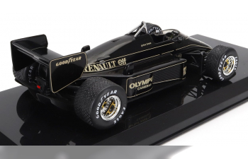 LOTUS F1 97t Renault Turbo Team Lotus №12 Winner Portugal Gp (1985) Ayrton Senna - Blister Box, Black Gold