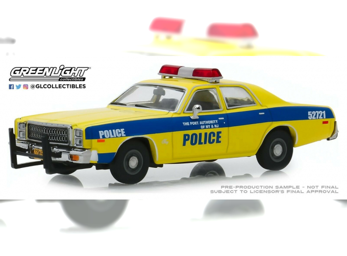 PLYMOUTH Fury "Port Authority of New York & New Jersey Police" 1977 Yellow