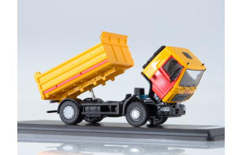 Минский-5550 самосвал, желтый / красный