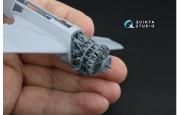 Двигатель со снятыми капотами для Су-31 (Quinta Models)