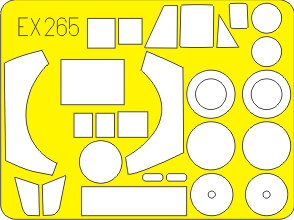 Окрасочная маска Британский средний бомбардировщик English Electric Canberra PR.9