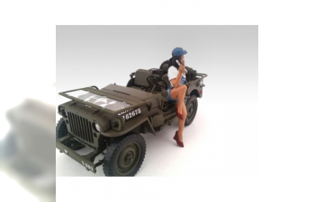 FIGURES LADY JESSIE GIRL - MECCANICO - MECHANIC GIRL, WHITE BLUE