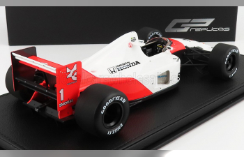 McLAREN F1 Mp4/6 №1 Wolrd Champion Season (1991) Ayrton Senna Season 1991 - Con Vetrina - With Showcase, White Red