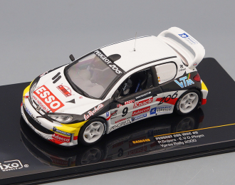 PEUGEOT 206 WRC 9 Ypres Rally P.Snijers - E.v.d.Pluym (2000), white