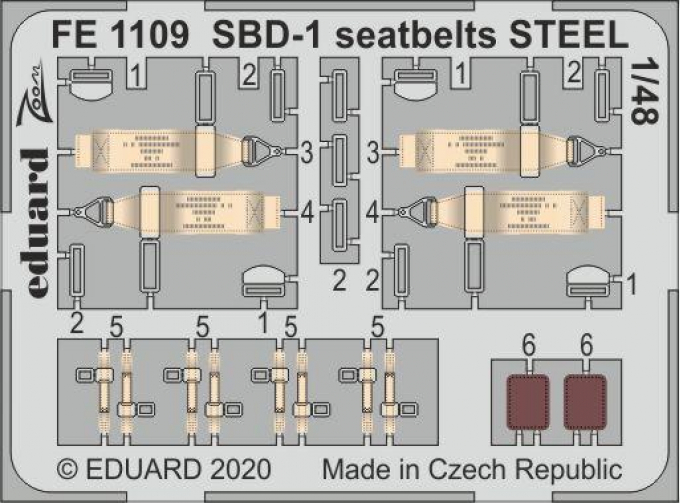 Фототравление для SBD-1 стальные ремни