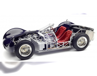 MASERATI Tipo 60/61 Spider Birdcage Cgs25 Cut-off (1960) - Con Vetrina - With Showcase, Blue