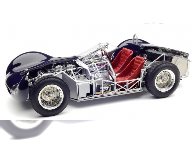 MASERATI Tipo 60/61 Spider Birdcage Cgs25 Cut-off (1960) - Con Vetrina - With Showcase, Blue