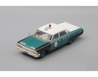 FORD Galaxie 500 New York Police (1964), Полицейские Машины Мира 67, бело-зеленый