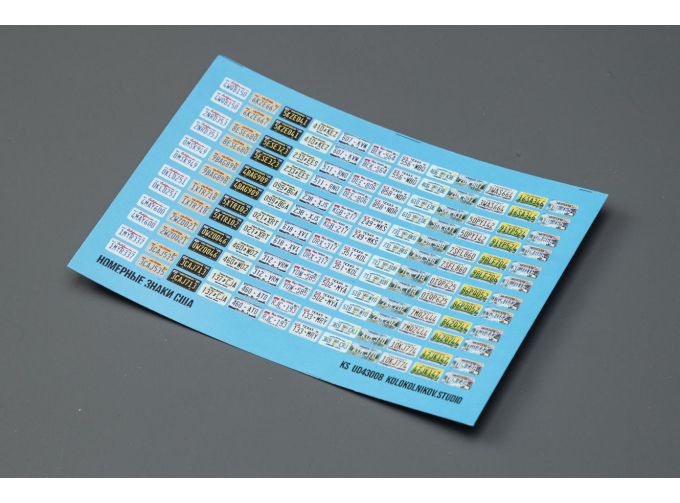 Декаль Номерные знаки США