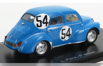 RENAULT 4cv 1063 Team Rnu Renault N54 24h Le Mans (1952) L.pons - P.moser, Light Blue