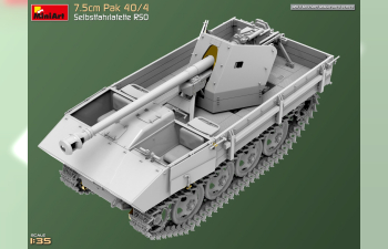 Сборная модель Pak 40/4 Selbstfahrlafette Rso Military