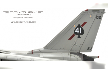 Grumman F-14A Tomcat Diecast Model USN VF-41 Black Aces AJ102 "Fast Eagle 102" USS Nimitz Gulf of Sidra August 19th 1981 (Wings of Heroes)