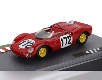 FERRARI 206sp Dino Spider Team Scuderia Ferrari Sefac №172 Winner Ollon Villars (1965) Ludovico Scarfiotti, Red